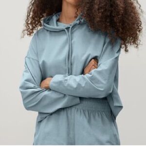 Everlane Seaglass The Retro Pullover Hooded Sweatshirt Size Small